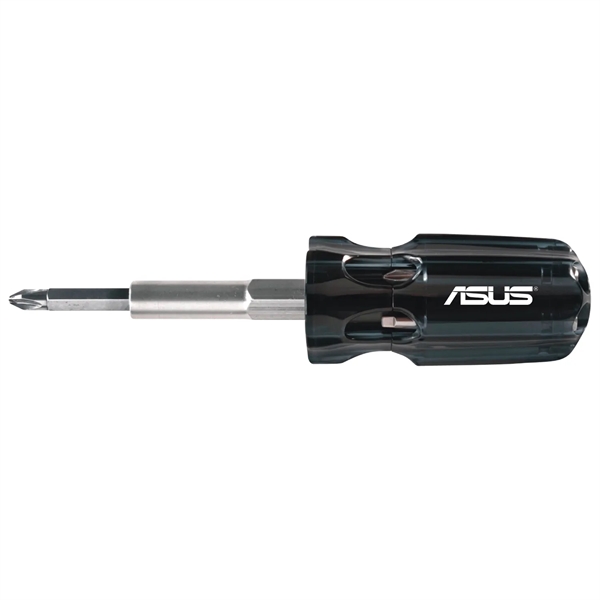 A mid-sized multi-bit screwdriver with 7 essential bits. Bits stored in... from ASI 46170 Compass Industries Inc