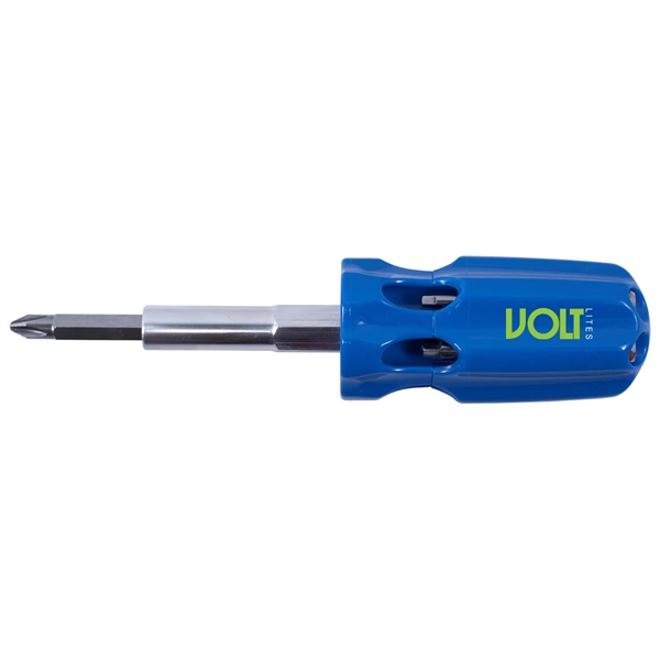 A mid-sized multi-bit screwdriver with 7 essential bits. Bits stored in... from ASI 46170 Compass Industries Inc