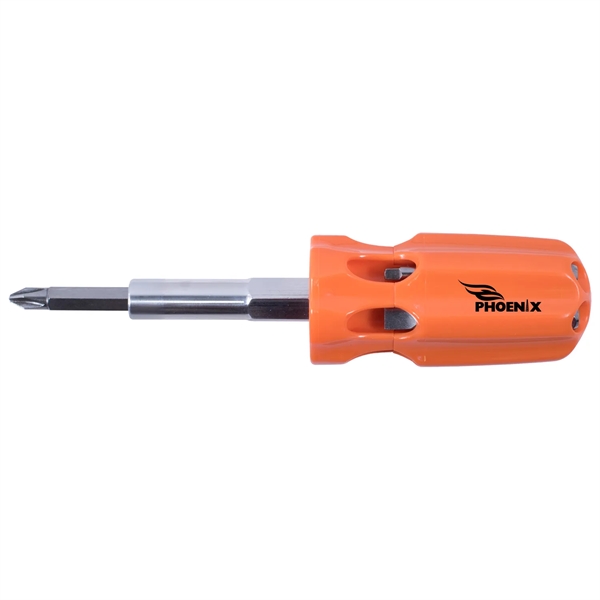 A mid-sized multi-bit screwdriver with 7 essential bits. Bits stored in... from ASI 46170 Compass Industries Inc