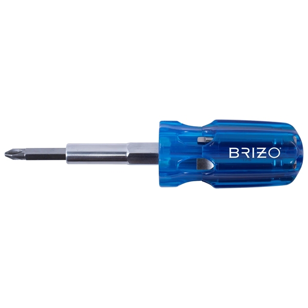 A mid-sized multi-bit screwdriver with 7 essential bits. Bits stored in... from ASI 46170 Compass Industries Inc