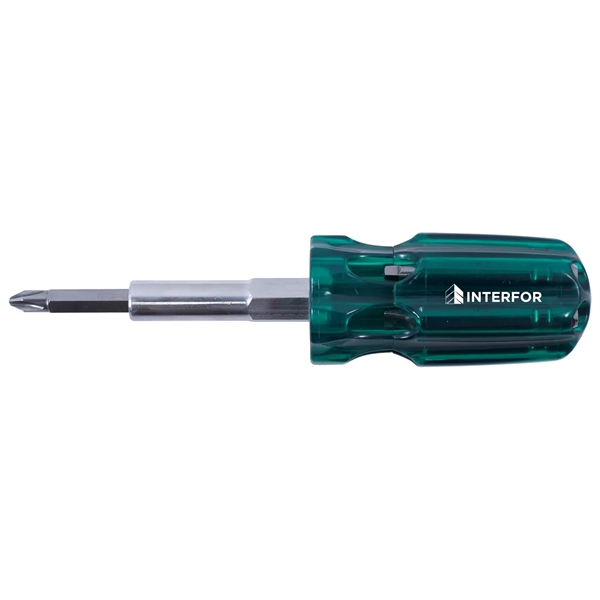 A mid-sized multi-bit screwdriver with 7 essential bits. Bits stored in... from ASI 46170 Compass Industries Inc