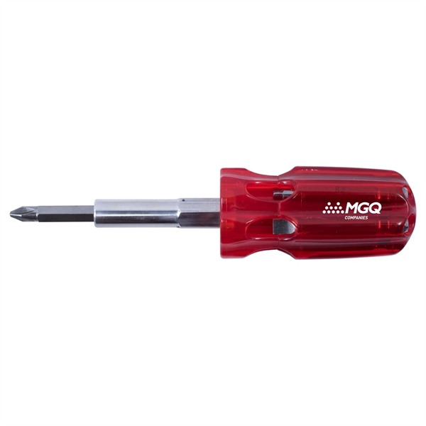 A mid-sized multi-bit screwdriver with 7 essential bits. Bits stored in... from ASI 46170 Compass Industries Inc