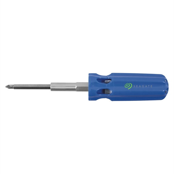 A full-sized multi-bit screwdriver with 7 essential bits. Bits stored in... from ASI 46170 Compass Industries Inc