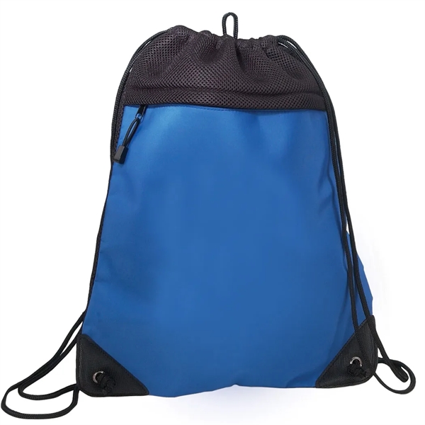 Drawstring backpack with two tone mesh.... from ASI 31517 Admart Products / Admart Line