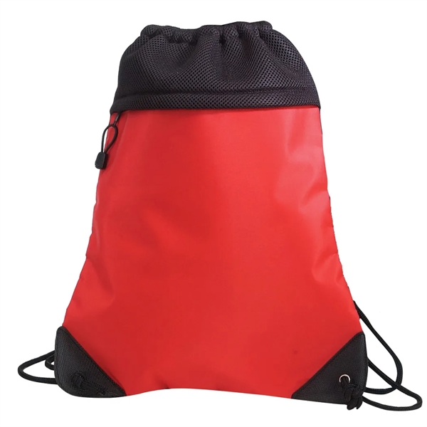 Drawstring backpack with two tone mesh.... from ASI 31517 Admart Products / Admart Line