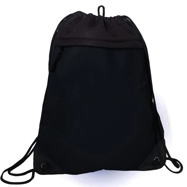 Drawstring backpack with two tone mesh.... from ASI 31517 Admart Products / Admart Line