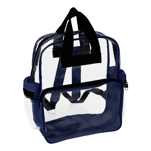 Rainbow Clear Vinyl Zippered Backpack... from ASI 31517 Admart Products / Admart Line