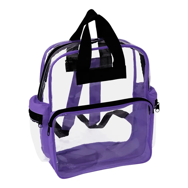 Rainbow Clear Vinyl Zippered Backpack... from ASI 31517 Admart Products / Admart Line