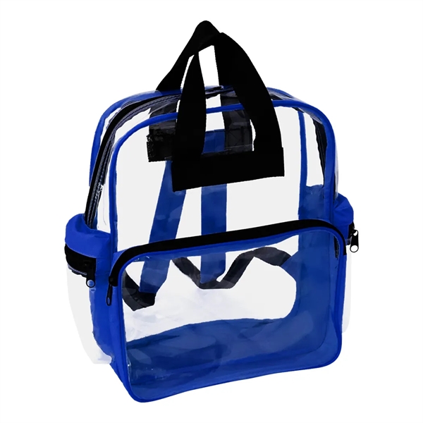 Rainbow Clear Vinyl Zippered Backpack... from ASI 31517 Admart Products / Admart Line