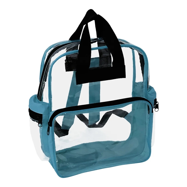 Rainbow Clear Vinyl Zippered Backpack... from ASI 31517 Admart Products / Admart Line