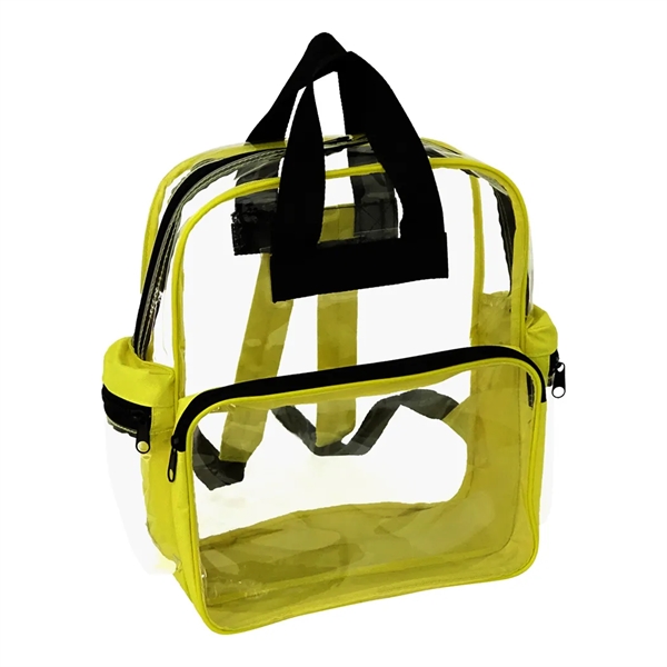 Rainbow Clear Vinyl Zippered Backpack... from ASI 31517 Admart Products / Admart Line