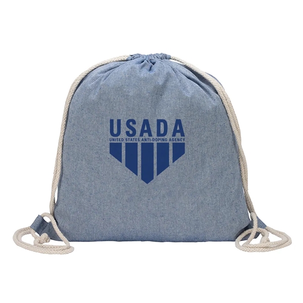 Recycled Cotton Drawstring Backpack... from ASI 31517 Admart Products / Admart Line