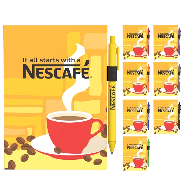 Kit includesbr/SC105 Perfect Bound Jounralbr/G1282 Alix Ballpoint Penbr/SC900 Pen loopPACKAGING ... from ASI 88660 Spector & Co.