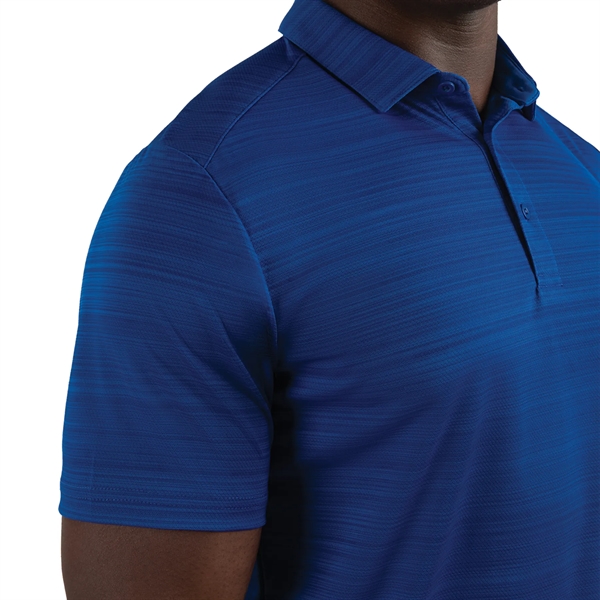 Pursuit Polo with 100% polyester interlock textured knit and tonal stripe... from ASI 37461 Augusta Sportswear