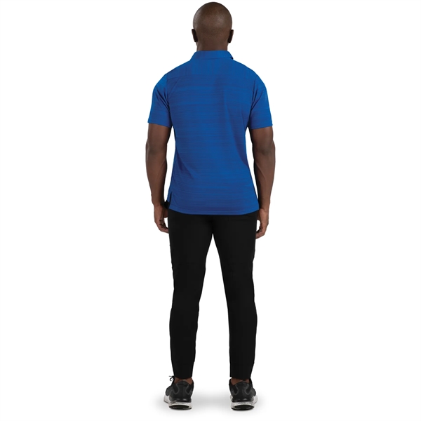 Pursuit Polo with 100% polyester interlock textured knit and tonal stripe... from ASI 37461 Augusta Sportswear