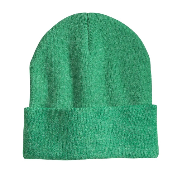 100% acrylic knit cuff beanie finished with a sewn-on woven patch... from ASI 92980 WOV-IN® / Universal Strap/Wov-In Line