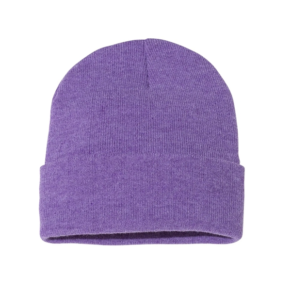 100% acrylic knit cuff beanie finished with a sewn-on woven patch... from ASI 92980 WOV-IN® / Universal Strap/Wov-In Line