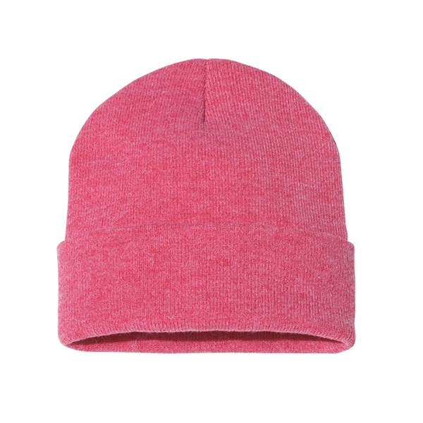 100% acrylic knit cuff beanie finished with a sewn-on woven patch... from ASI 92980 WOV-IN® / Universal Strap/Wov-In Line