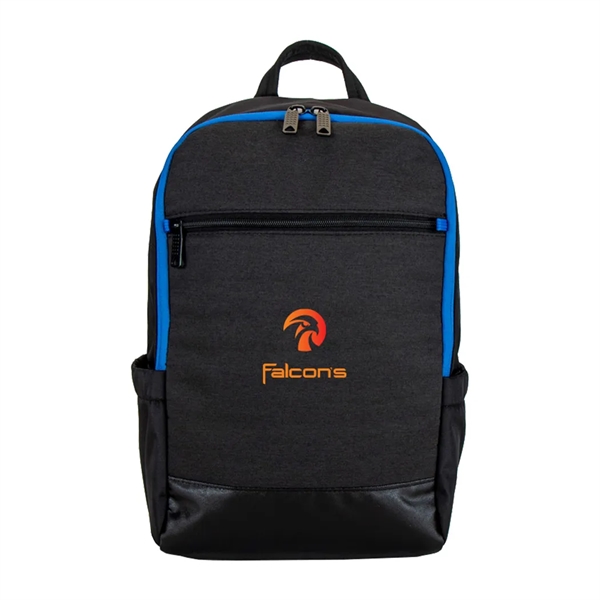 Polyester laptop backpack w/ large center compartment fits most 15" laptops.Two... from ASI 31517 Admart Products