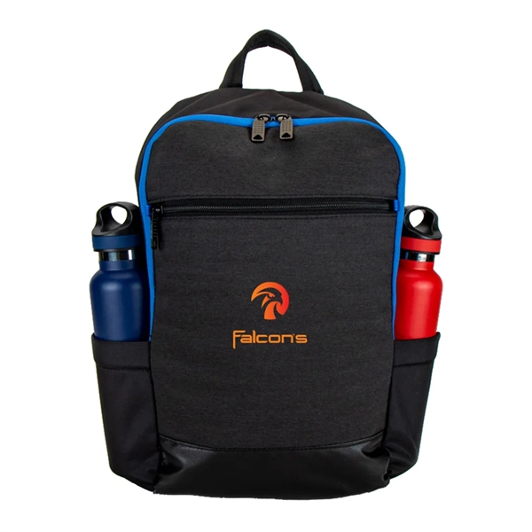 Polyester laptop backpack w/ large center compartment fits most 15" laptops.Two... from ASI 31517 Admart Products