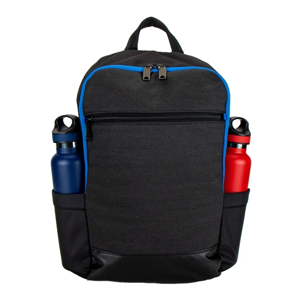 Polyester laptop backpack w/ large center compartment fits most 15" laptops.Two... from ASI 31517 Admart Products