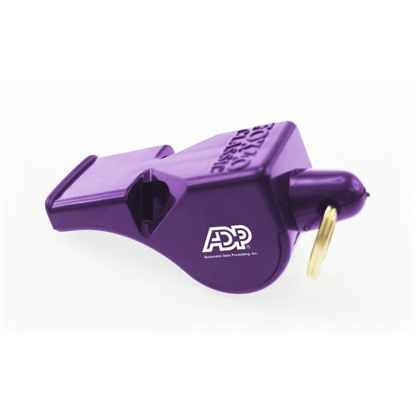 2" x 7.5" whistle with split ring keychain and pad imprint.... from ASI 30250 AZX Sport USA