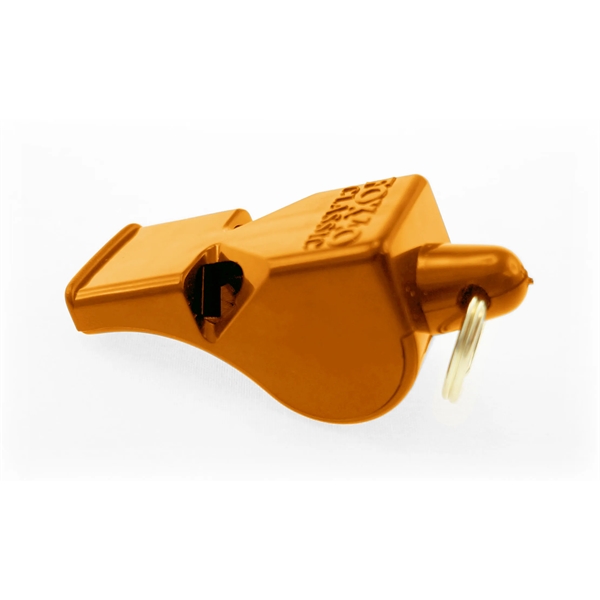 2" x 7.5" whistle with split ring keychain and pad imprint.... from ASI 30250 AZX Sport USA