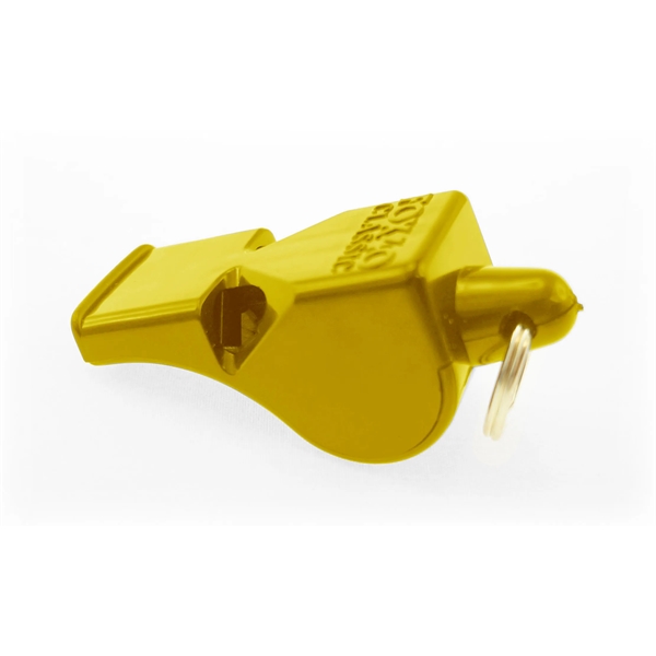 2" x 7.5" whistle with split ring keychain and pad imprint.... from ASI 30250 AZX Sport USA