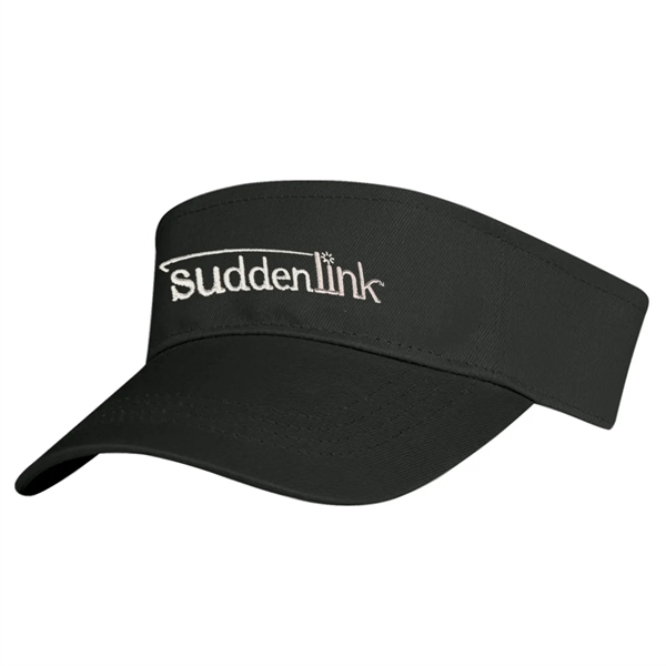 Cotton Twill Visor.  100% Cotton Twill.  Double Layer Cotton... from ASI 61125 Hit Promotional Products / Hit®
