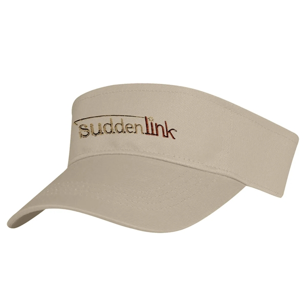 Cotton Twill Visor.  100% Cotton Twill.  Double Layer Cotton... from ASI 61125 Hit Promotional Products / Hit®