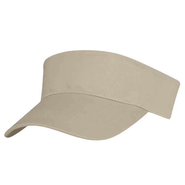 Cotton Twill Visor.  100% Cotton Twill.  Double Layer Cotton... from ASI 61125 Hit Promotional Products / Hit®