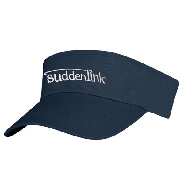 Cotton Twill Visor.  100% Cotton Twill.  Double Layer Cotton... from ASI 61125 Hit Promotional Products / Hit®