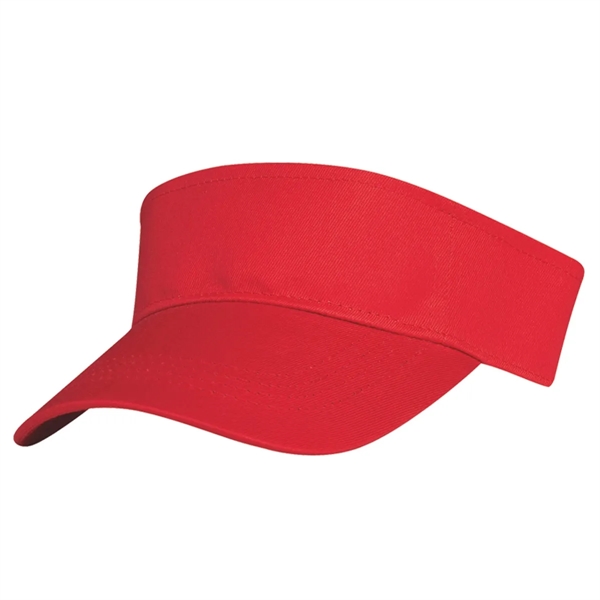 Cotton Twill Visor.  100% Cotton Twill.  Double Layer Cotton... from ASI 61125 Hit Promotional Products / Hit®