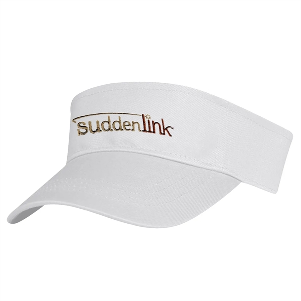 Cotton Twill Visor.  100% Cotton Twill.  Double Layer Cotton... from ASI 61125 Hit Promotional Products / Hit®