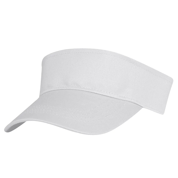 Cotton Twill Visor.  100% Cotton Twill.  Double Layer Cotton... from ASI 61125 Hit Promotional Products / Hit®
