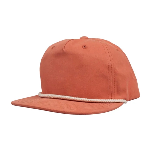 5-panel soft structured flat bill ,Plastic snap closure,contrasting front cord provides... from ASI 72657 Active Life Promo / Active Life