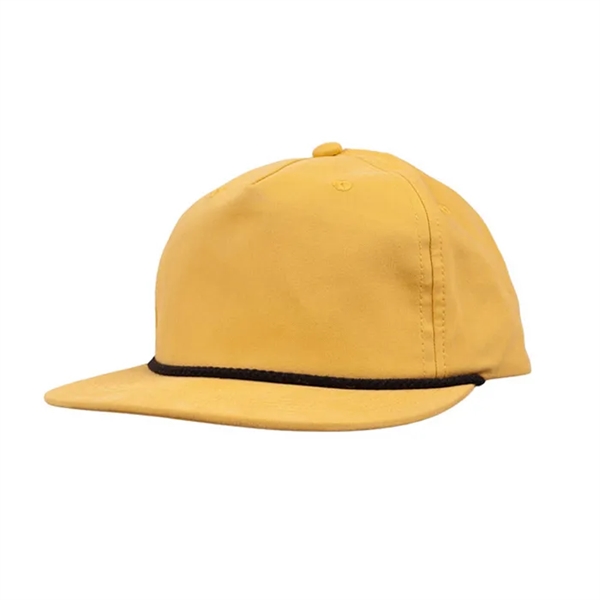 5-panel soft structured flat bill ,Plastic snap closure,contrasting front cord provides... from ASI 72657 Active Life Promo / Active Life