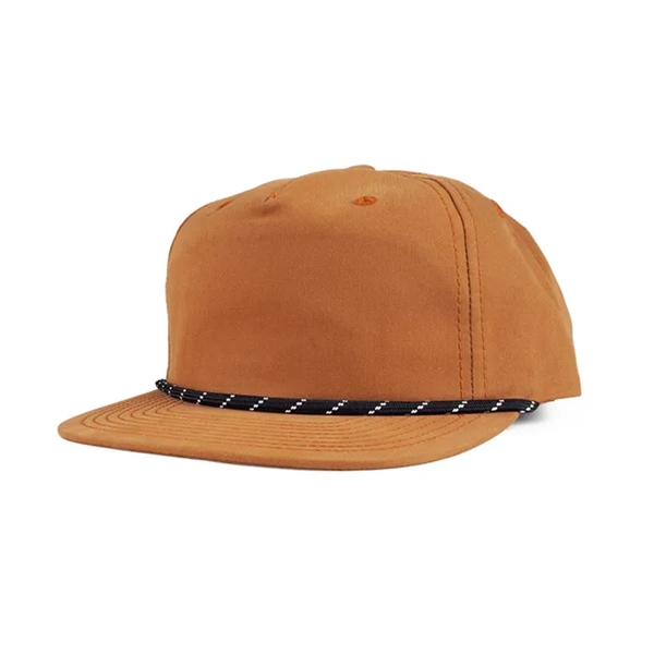5-panel soft structured flat bill ,Plastic snap closure,contrasting front cord provides... from ASI 72657 Active Life Promo / Active Life