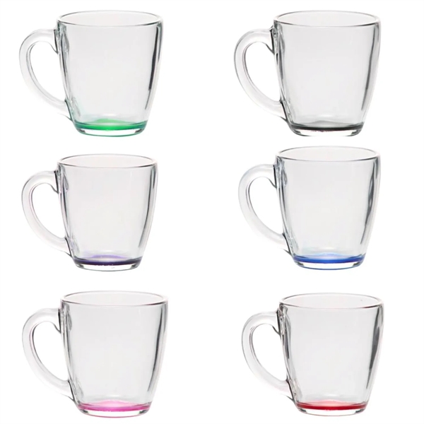Clear Elegant Tapered Glass Mug, 15.5 oz. plus 1 color silkscreen... from ASI 37218 Athena Promo (tm)