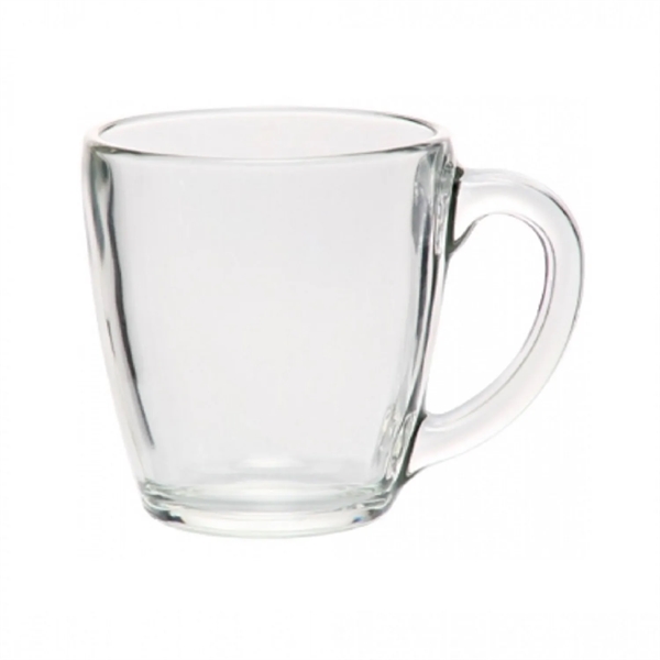 Clear Elegant Tapered Glass Mug, 15.5 oz. plus 1 color silkscreen... from ASI 37218 Athena Promo (tm)