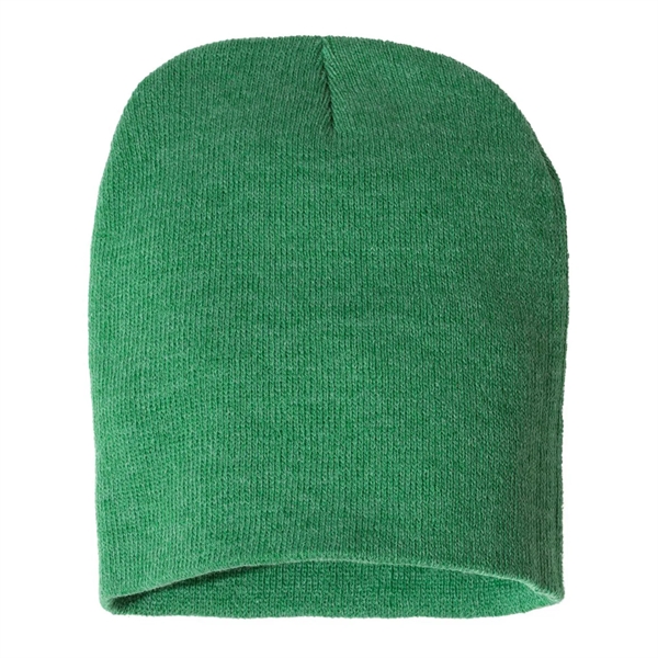 100% acrylic knit beanie decorated with a sewn-on woven patch... from ASI 92980 WOV-IN® / Universal Strap/Wov-In Line