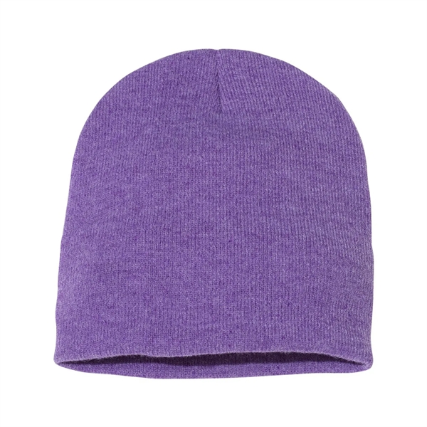 100% acrylic knit beanie decorated with a sewn-on woven patch... from ASI 92980 WOV-IN® / Universal Strap/Wov-In Line