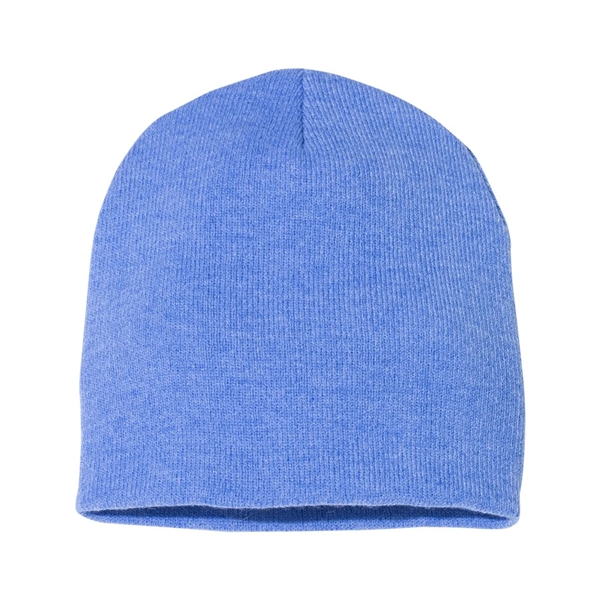 100% acrylic knit beanie decorated with a sewn-on woven patch... from ASI 92980 WOV-IN® / Universal Strap/Wov-In Line