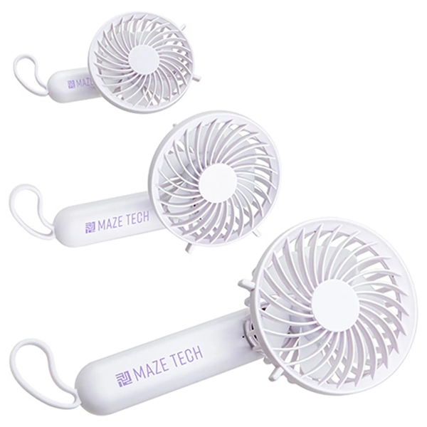 Rechargable portable fan with carabiner... from ASI 57956 Graphco line