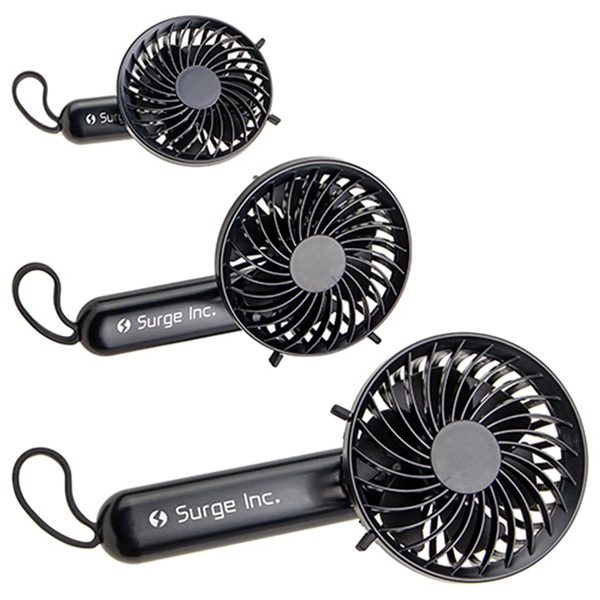 Rechargable portable fan with carabiner... from ASI 57956 Graphco line