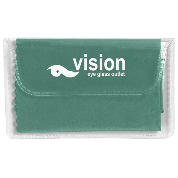 Microfiber cleaning cloth great for eyeglasses and device screens... from ASI 57956 Graphco line