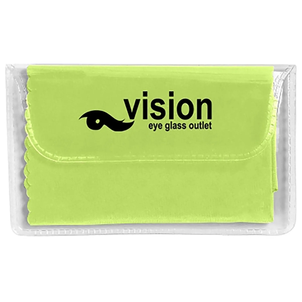 Microfiber cleaning cloth great for eyeglasses and device screens... from ASI 57956 Graphco line