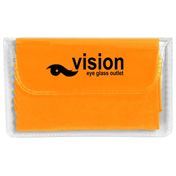 Microfiber cleaning cloth great for eyeglasses and device screens... from ASI 57956 Graphco line