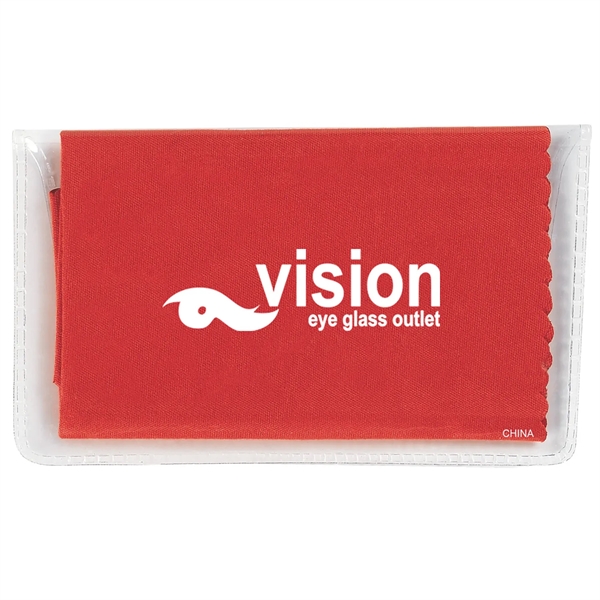 Microfiber cleaning cloth great for eyeglasses and device screens... from ASI 57956 Graphco line