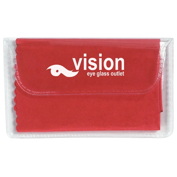 Microfiber cleaning cloth great for eyeglasses and device screens... from ASI 57956 Graphco line